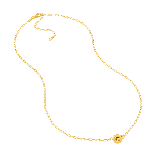DeScenza Collection Gold Link Necklace DeScenza Diamonds Boston, MA