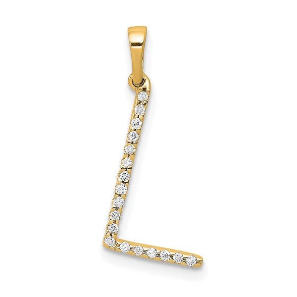 DeScenza Collection Diamond Initial Pendant DeScenza Diamonds Boston, MA