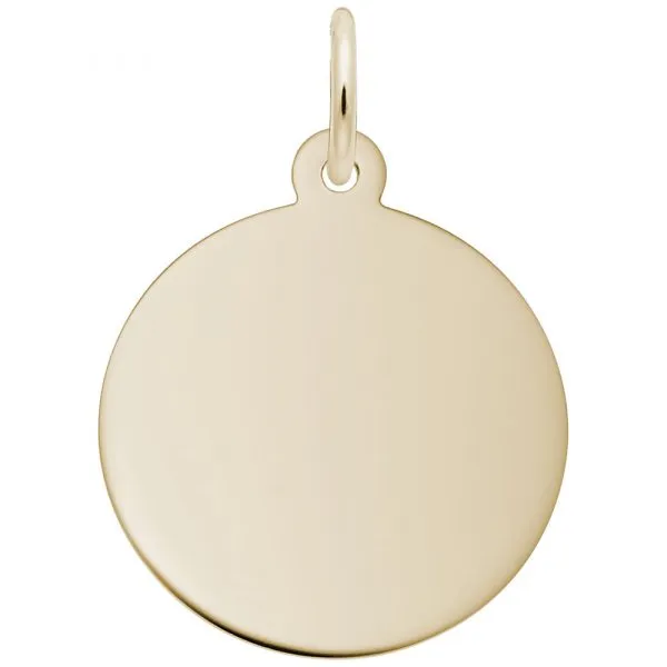DeScenza Collection  Round Disc Charm DeScenza Diamonds Boston, MA
