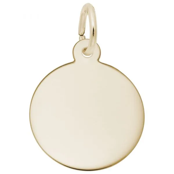 DeScenza Collection Gold Disc Charm DeScenza Diamonds Boston, MA
