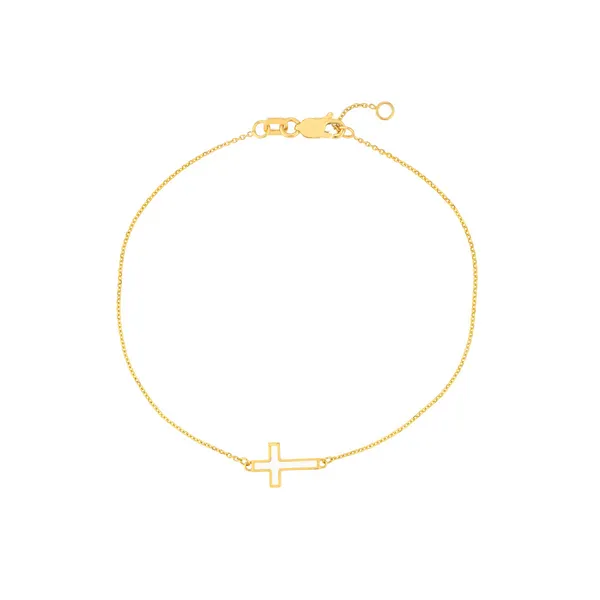 DeScenza Collection Enamel Cross Bracelet DeScenza Diamonds Boston, MA