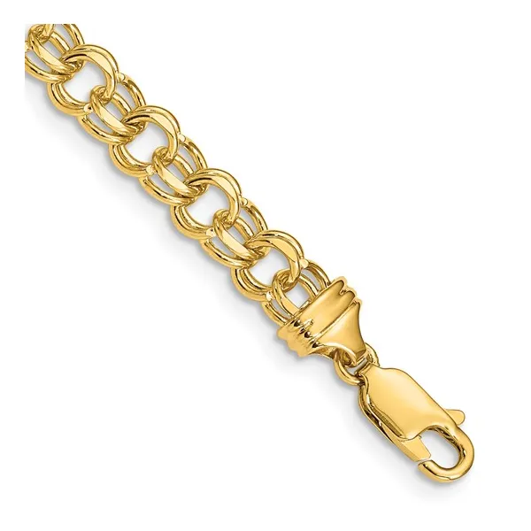 Yellow Gold Charm Bracelet DeScenza Diamonds Boston, MA