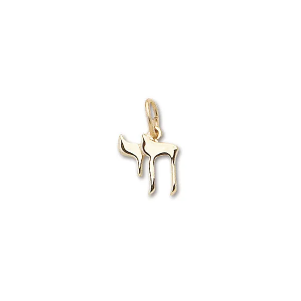 Yellow Gold Chai Charm DeScenza Diamonds Boston, MA