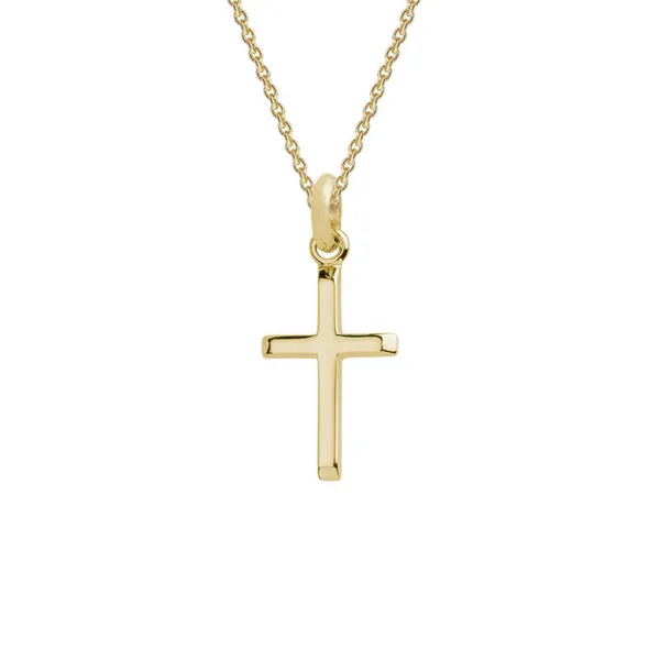 Gold Cross Necklace DeScenza Diamonds Boston, MA