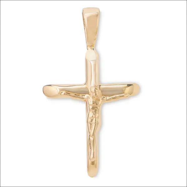 Yellow Gold Crucifix DeScenza Diamonds Boston, MA