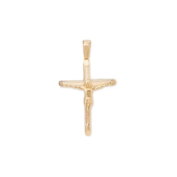 Yellow Gold Crucifix DeScenza Diamonds Boston, MA