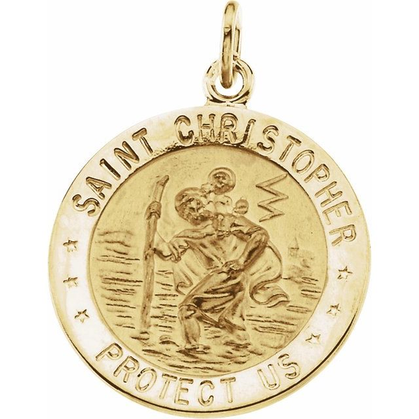 DeScenza Collection St. Christopher Medal DeScenza Diamonds Boston, MA