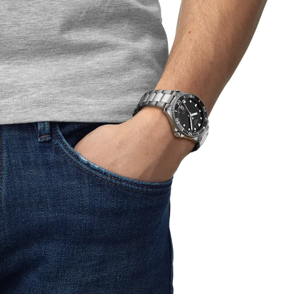 Tissot Mens Seastar 1000 40mm Watch Image 5 DeScenza Diamonds Boston, MA