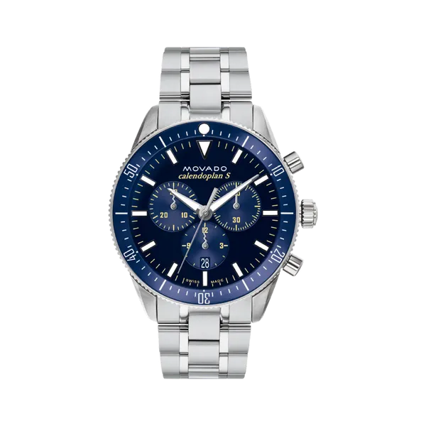 Movado Mens Heritage Series Calendoplan S Watch DeScenza Diamonds Boston, MA