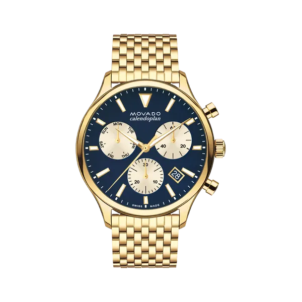 Movado Mens Heritage Series Calendoplan Watch Image 2 DeScenza Diamonds Boston, MA