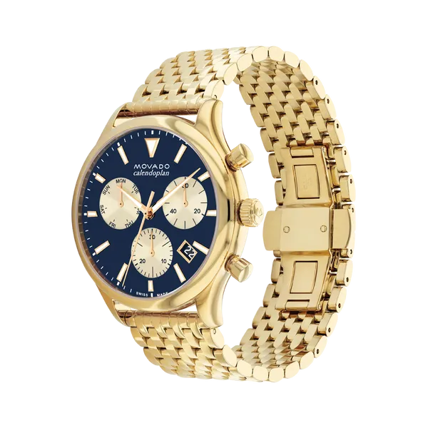 Movado Mens Heritage Series Calendoplan Watch DeScenza Diamonds Boston, MA