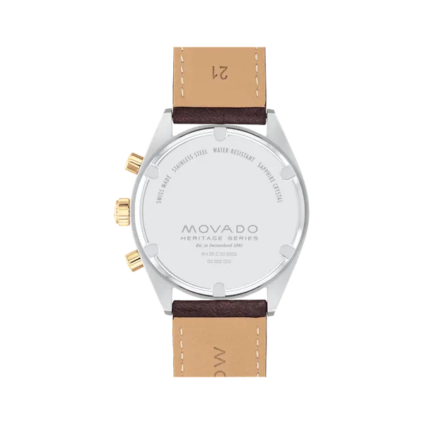 Movado Mens Heritage Series Datron Watch Image 3 DeScenza Diamonds Boston, MA