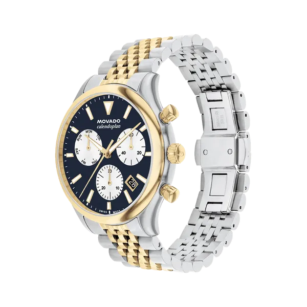 Movado Mens Heritage Series Calendoplan Watch Image 2 DeScenza Diamonds Boston, MA