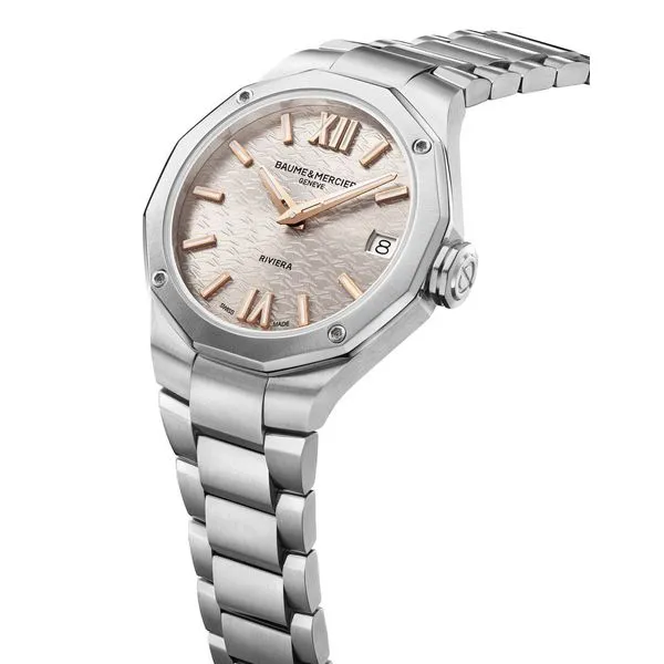 Baume Mercier Riviera Watch Image 2 DeScenza Diamonds Boston, MA