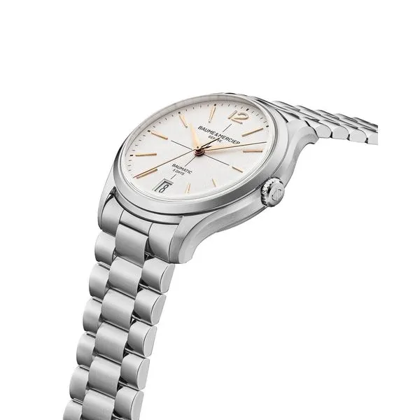 Baume Mercier Clifton Watch Image 3 DeScenza Diamonds Boston, MA