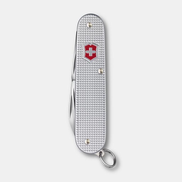 SWISS ARMY CADET SILVER ALOX KNIFE Image 3 DeScenza Diamonds Boston, MA