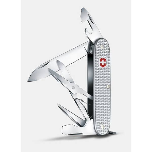 SWISS ARMY PIONEER X SILVER ALOX KNIFE Image 2 DeScenza Diamonds Boston, MA