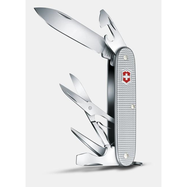 SWISS ARMY PIONEER X SILVER ALOX KNIFE Image 3 DeScenza Diamonds Boston, MA
