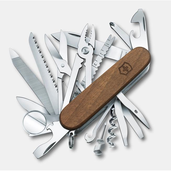 SWISS ARMY SWISS  CHAMP HARDWOOD KNIFE DeScenza Diamonds Boston, MA