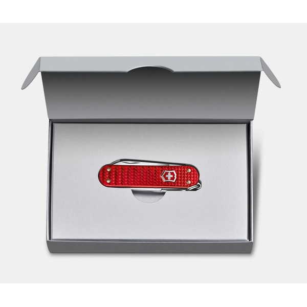 SWISS ARMY CLASSIC SD PRECIOUS ALOX RED KNIFE Image 2 DeScenza Diamonds Boston, MA