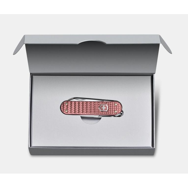 SWISS ARMY CLASSIC SD PRECIOUS ALOX ROSE KNIFE Image 2 DeScenza Diamonds Boston, MA