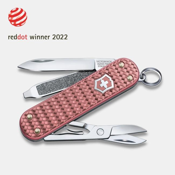 SWISS ARMY CLASSIC SD PRECIOUS ALOX ROSE KNIFE DeScenza Diamonds Boston, MA