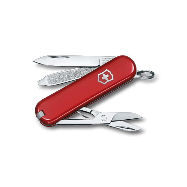 SWISS ARMY CLASSIC SD STYLE ICON RED KNIFE DeScenza Diamonds Boston, MA