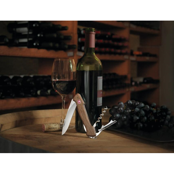 SWISS ARMY WINE MASTER WALNUT WITH POUCH KNIFE Image 2 DeScenza Diamonds Boston, MA