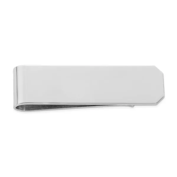 DeScenza Collection Sterling Silver Engravable Money Clip DeScenza Diamonds Boston, MA