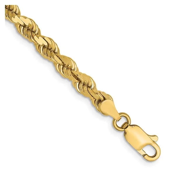DeScenza Collection Yellow Gold Rope Bracelet DeScenza Diamonds Boston, MA