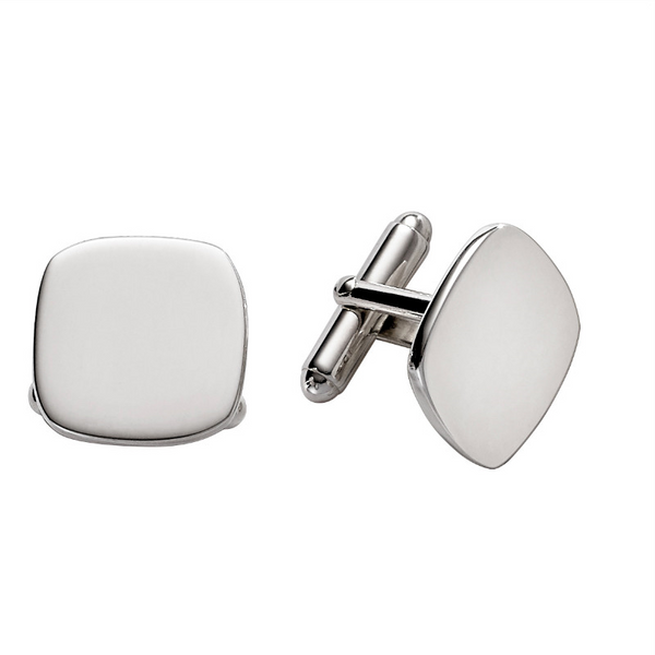 DeScenza Collection Mens Silver Cuff Links DeScenza Diamonds Boston, MA