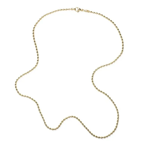 DeScenza Collection Gold Plated Rice Bead Chain DeScenza Diamonds Boston, MA
