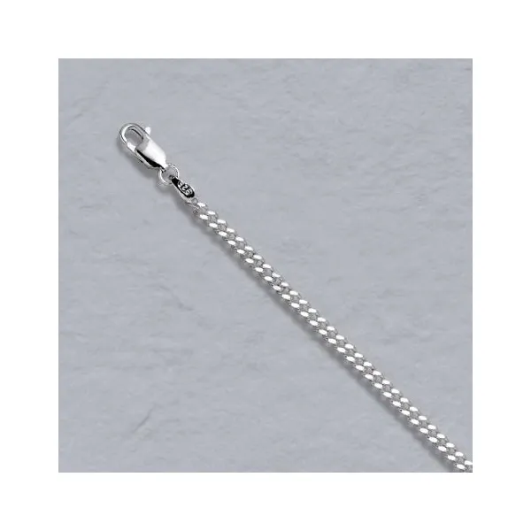 DeScenza Collection Silver Curb Link Chain DeScenza Diamonds Boston, MA