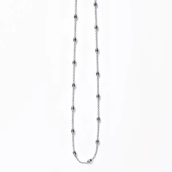 DeScenza Collection Silver Bead Necklace DeScenza Diamonds Boston, MA