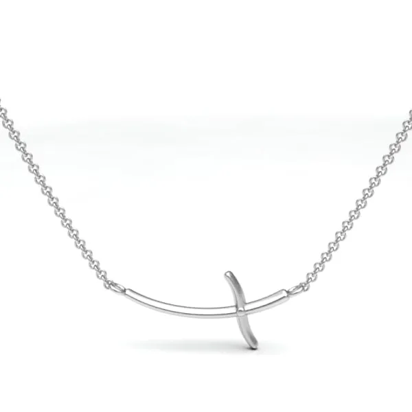 Zina Cross Necklace DeScenza Diamonds Boston, MA
