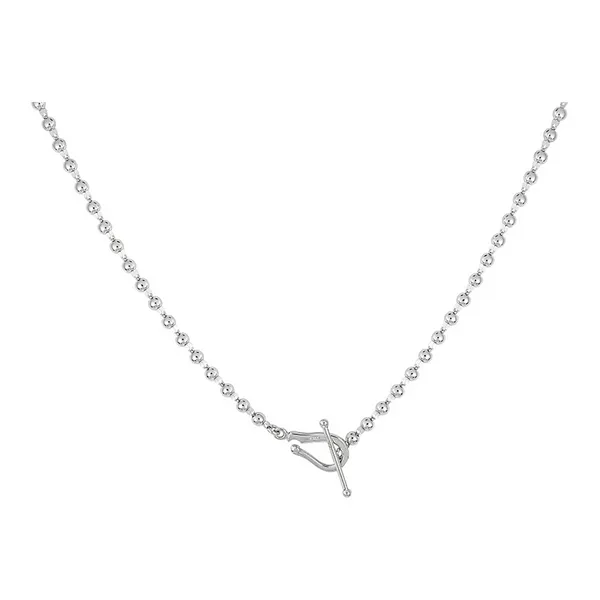 DeScenza Collection Silver Bead Necklace DeScenza Diamonds Boston, MA