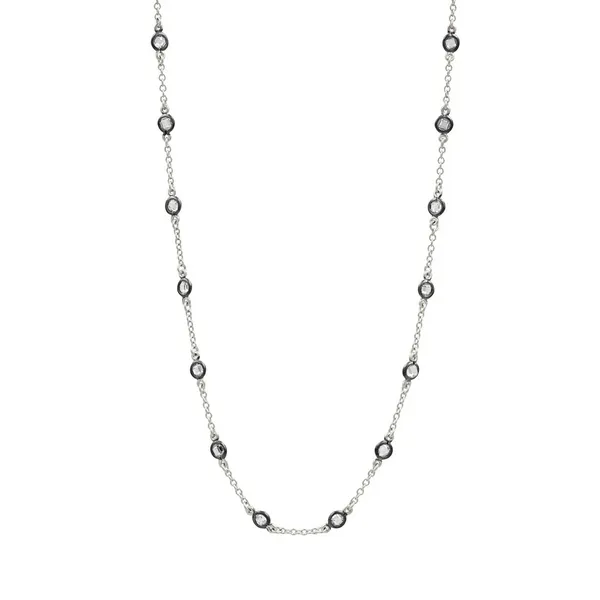 Freida Rothman Bezel Necklace DeScenza Diamonds Boston, MA