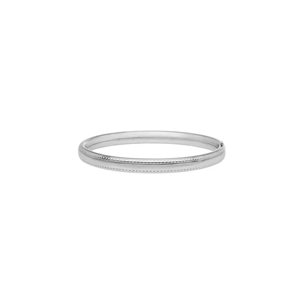 DeScenza Collection Silver Beaded Bangle DeScenza Diamonds Boston, MA