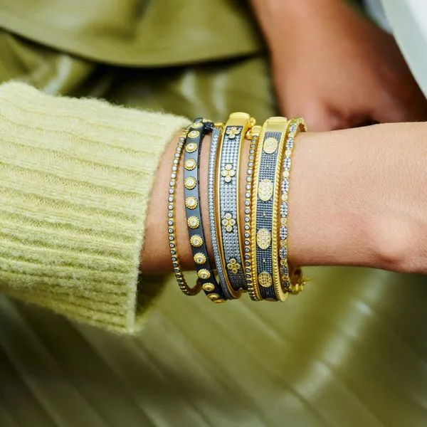 Freida Rothman Clover Bangle Image 2 DeScenza Diamonds Boston, MA