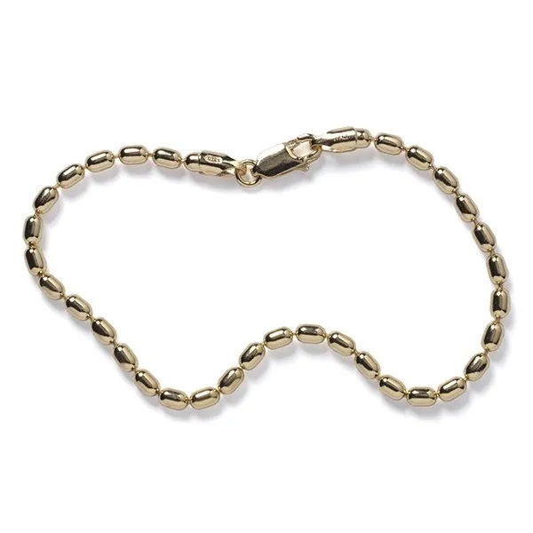 DeScenza Collection Gold Plated Beaded Bracelet DeScenza Diamonds Boston, MA