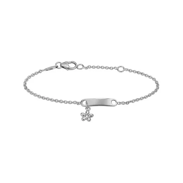 DeScenza Collection Silver ID Bracelet DeScenza Diamonds Boston, MA
