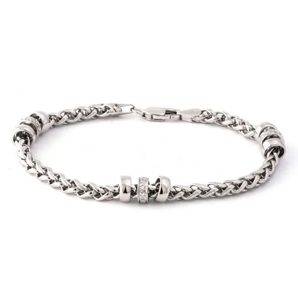 DeScenza Collection Silver Diamond Bracelet DeScenza Diamonds Boston, MA