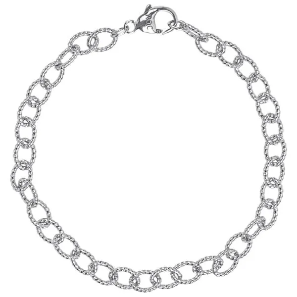 DeScenza Collection Sterling Silver Charm Bracelet DeScenza Diamonds Boston, MA