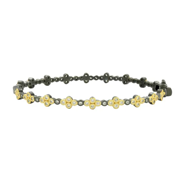 Freida Rothman Clover Bangle Bracleet DeScenza Diamonds Boston, MA