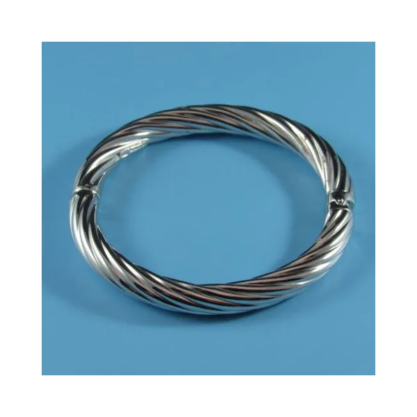 DeScenza Collection Sterling Silver Twist bangle DeScenza Diamonds Boston, MA