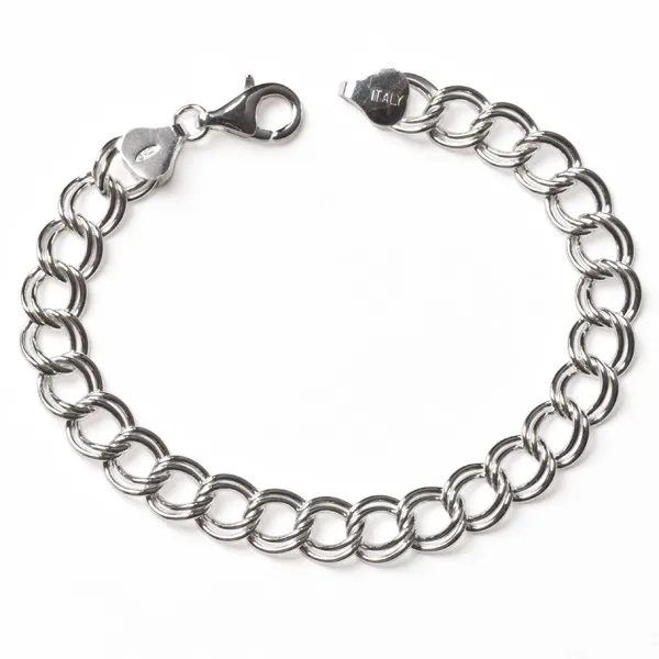 DeScenza Collection  Silver Charm Bracelet DeScenza Diamonds Boston, MA