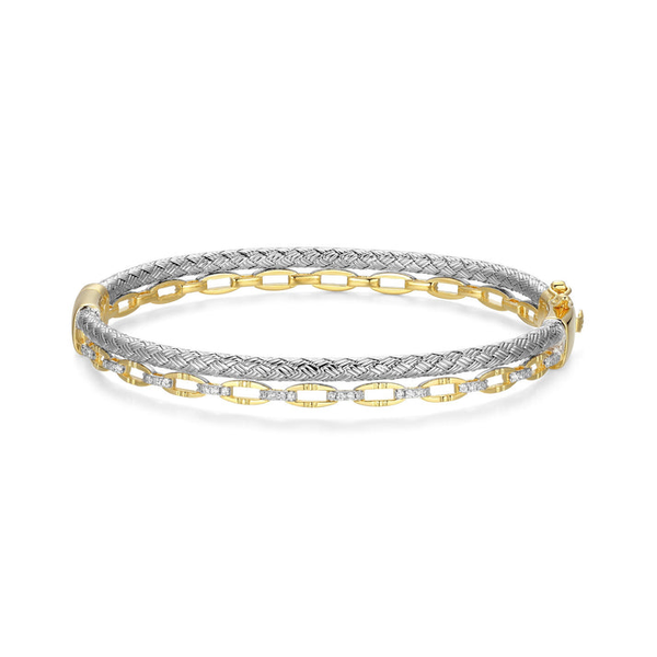 Charles Garnier Link Bangle DeScenza Diamonds Boston, MA