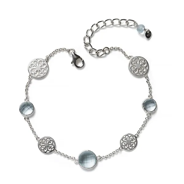 DeScenza Collection Sterling Silver Blue Topaz Bracelet DeScenza Diamonds Boston, MA