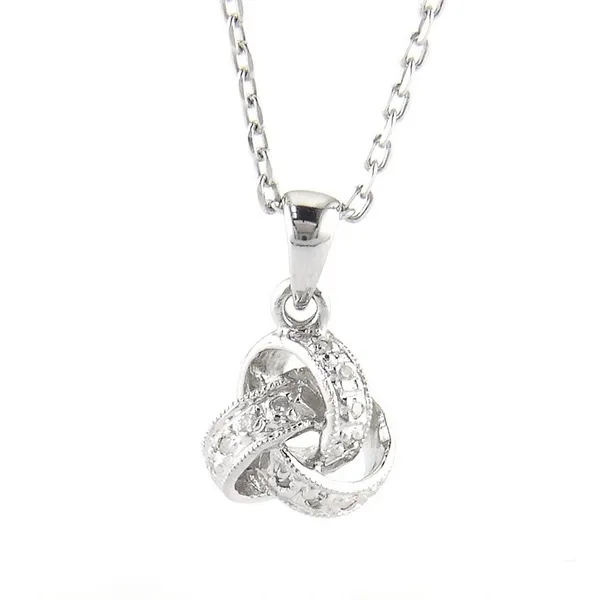 DeScenza Collection Silver Knot Necklace similar item image