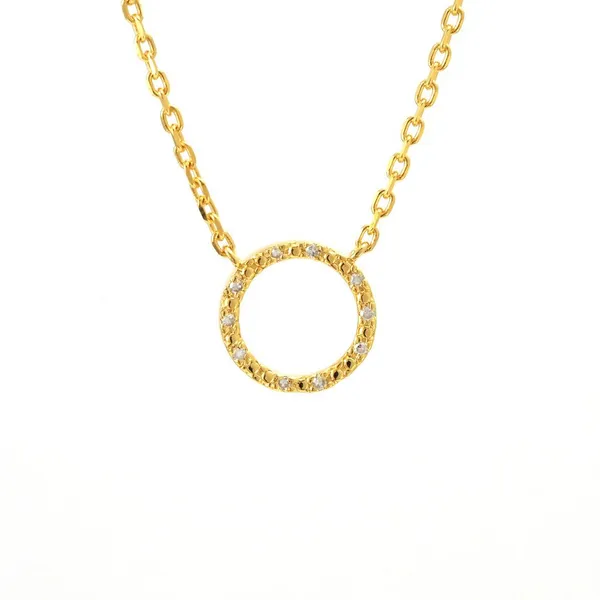 DeScenza Collection Yellow Gold Plated Pendant DeScenza Diamonds Boston, MA